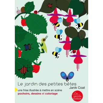 Livre-frise Jardin des petites bêtes, 18 pochoirs